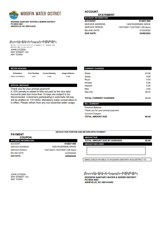  Minol USA business utility bill 